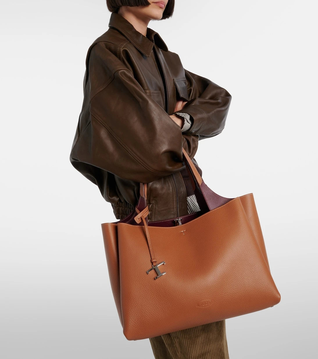 Tod's - Medium leather tote bag
