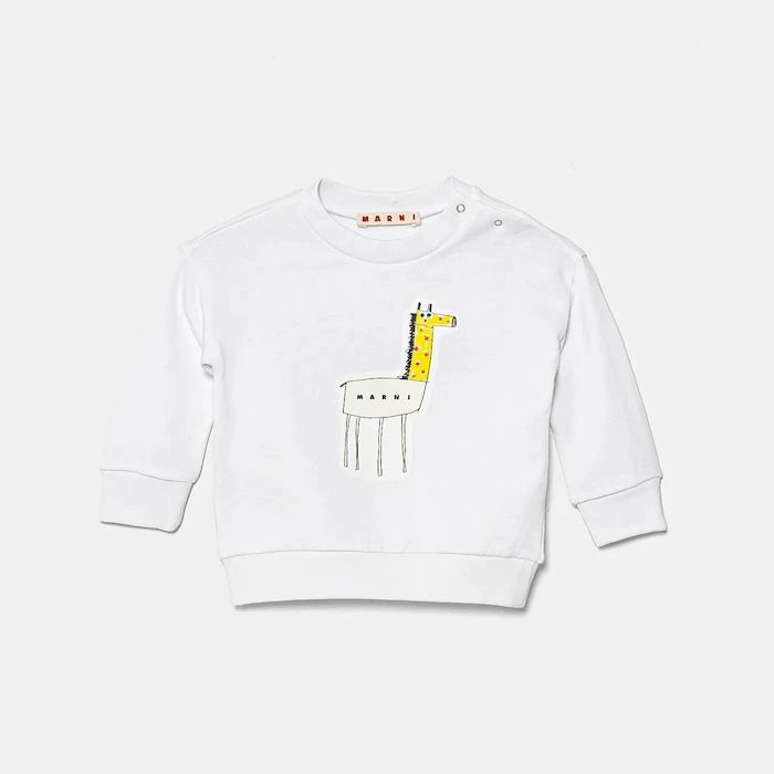 Marni MS304B Bebek Pamuklu Sweatshirt