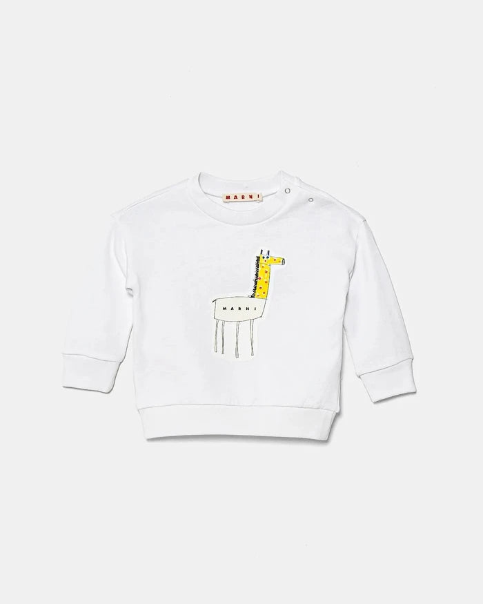 Бебешки памучен суичър Marni MS304B SWEAT-SHIRT