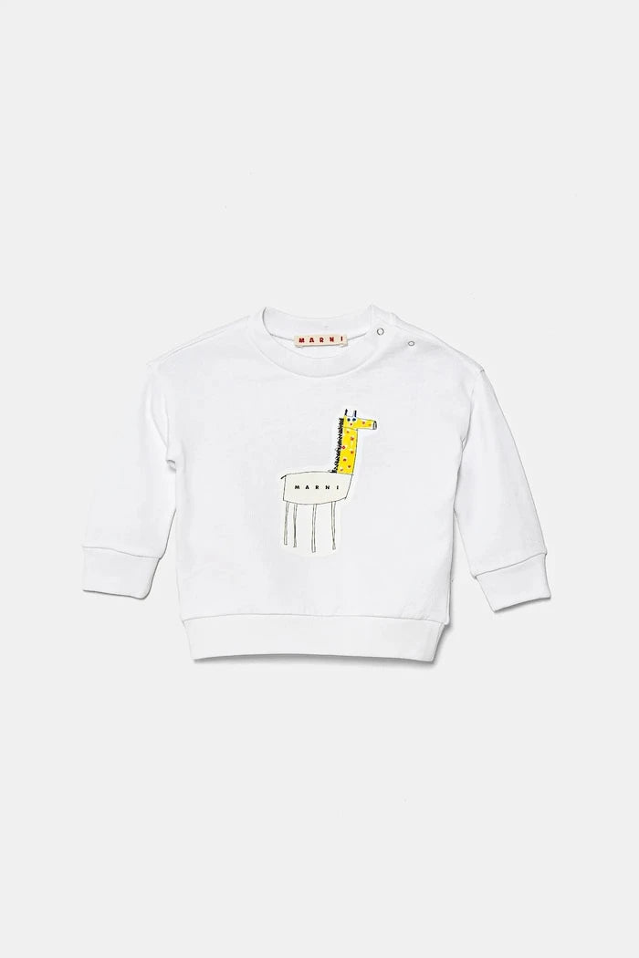 Marni MS304B Bebek Pamuklu Sweatshirt