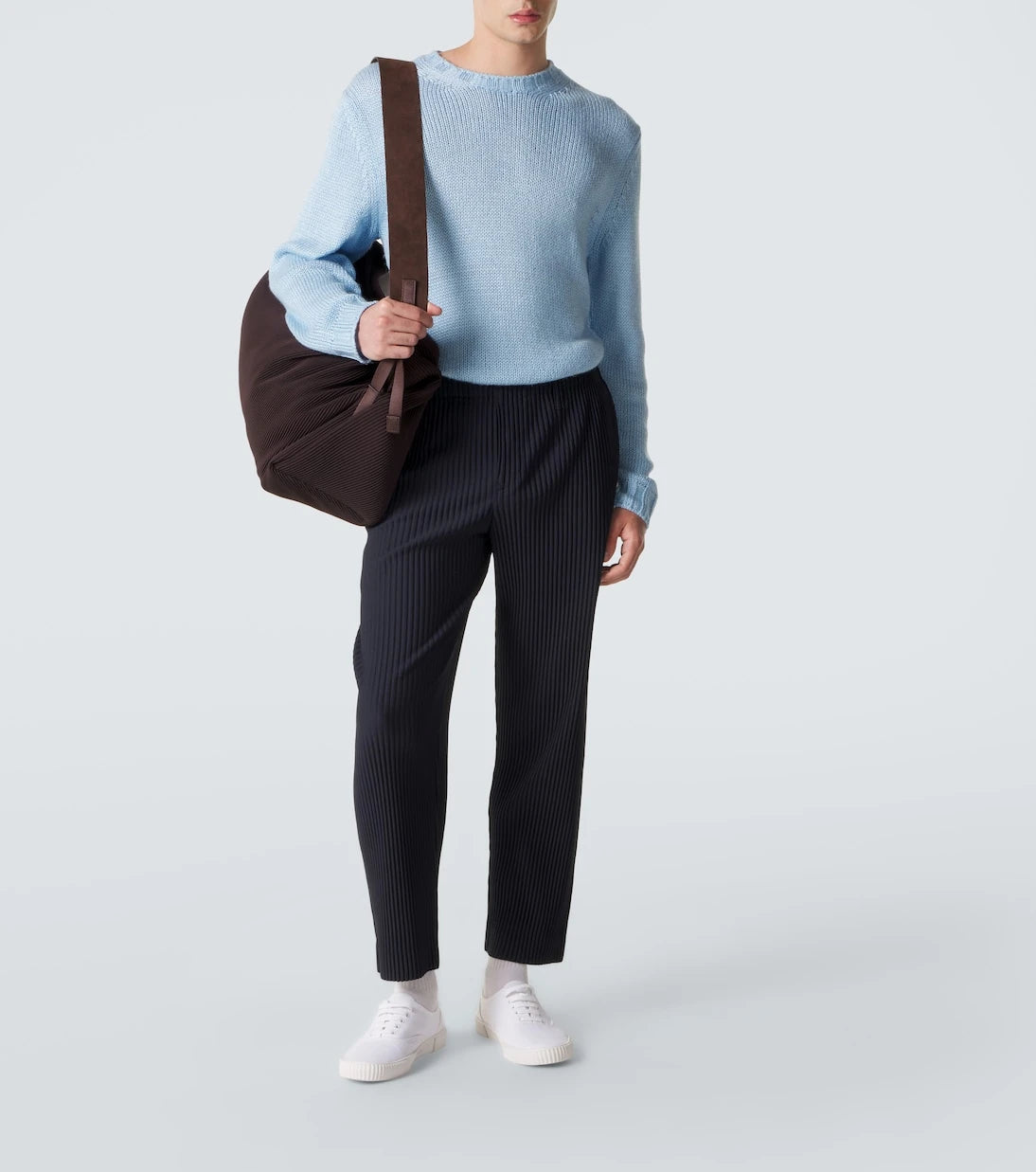 Homme Plissé Issey Miyake - بنطلون أساسيات مطوي بقصة مستقيمة