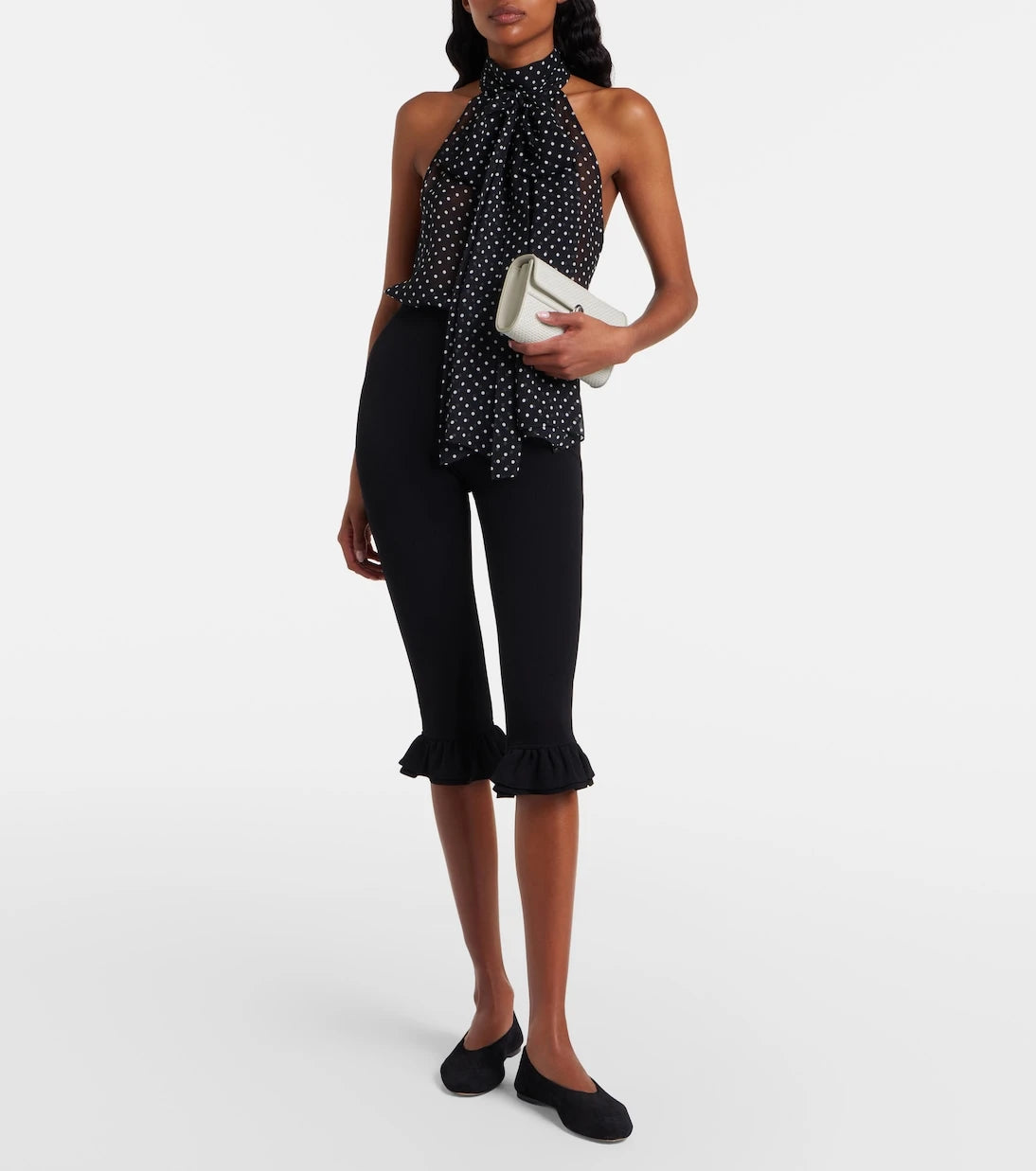 Savette - Symmetry Mini raffia crossbody bag