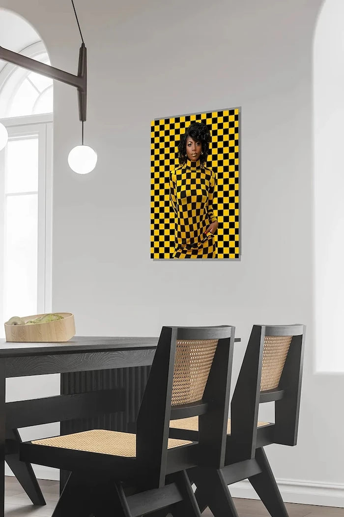 Akrilik cam üzerinde grafik a.i art HARTMAN Black Magic Woman 06 46x61 cm