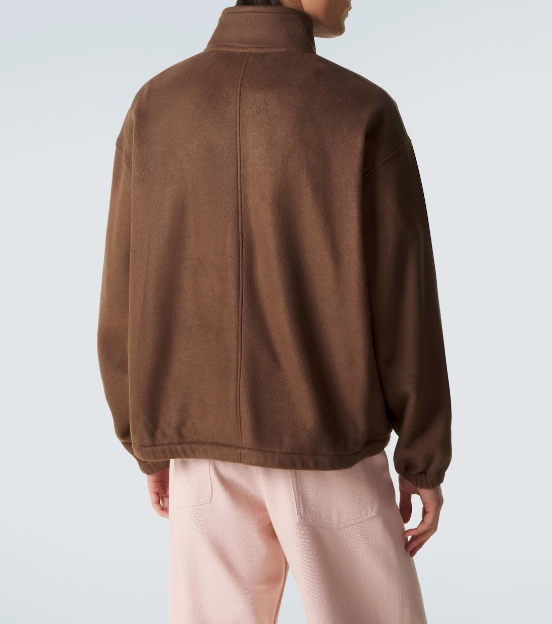 Auralee - Silk fleece half-zip sweater