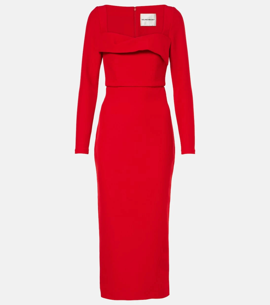 Roland Mouret - Draped crêpe midi dress