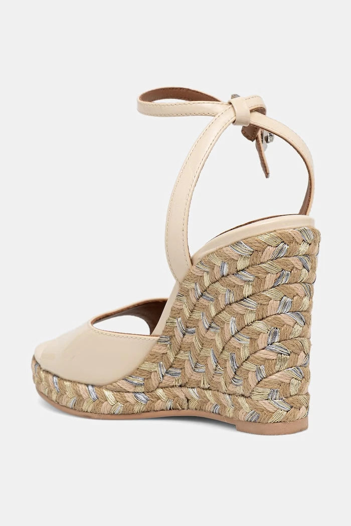 Kurt Geiger London Espadrille Wedge-Bone Kavisli Platform Sandalet