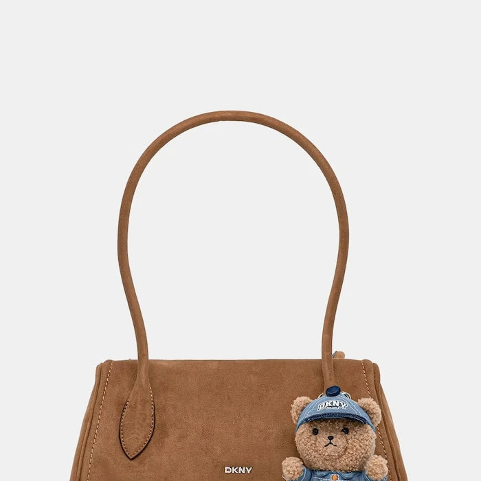 DKNY чанта дамска от имитация на велур