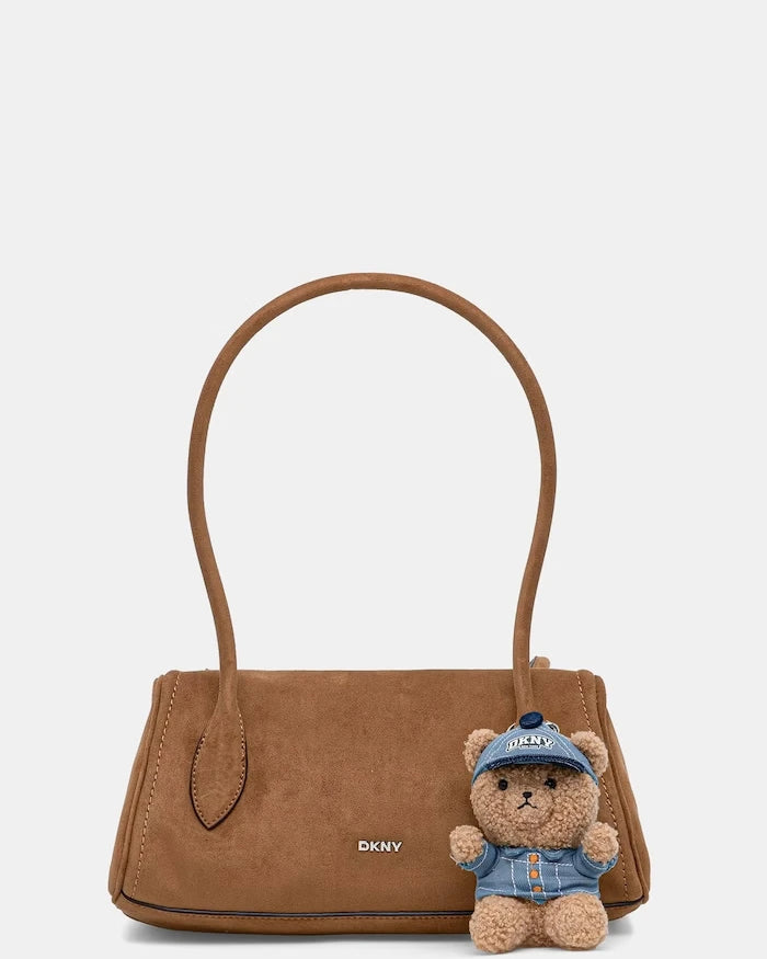 DKNY чанта дамска от имитация на велур