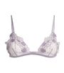 Kiki de Montparnasse Purple Floral-Lace Triangle Bra