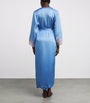 Silk Lace-Trim Bénédicte Long Robe