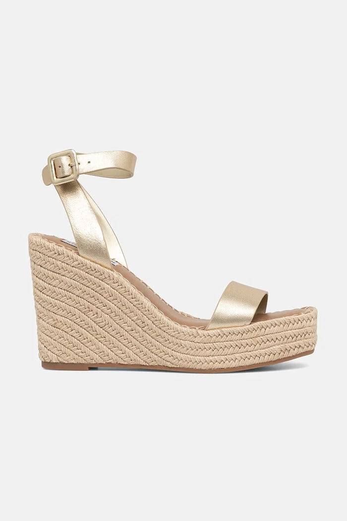 Steve Madden deri eğimli platform sandaletler Upstage