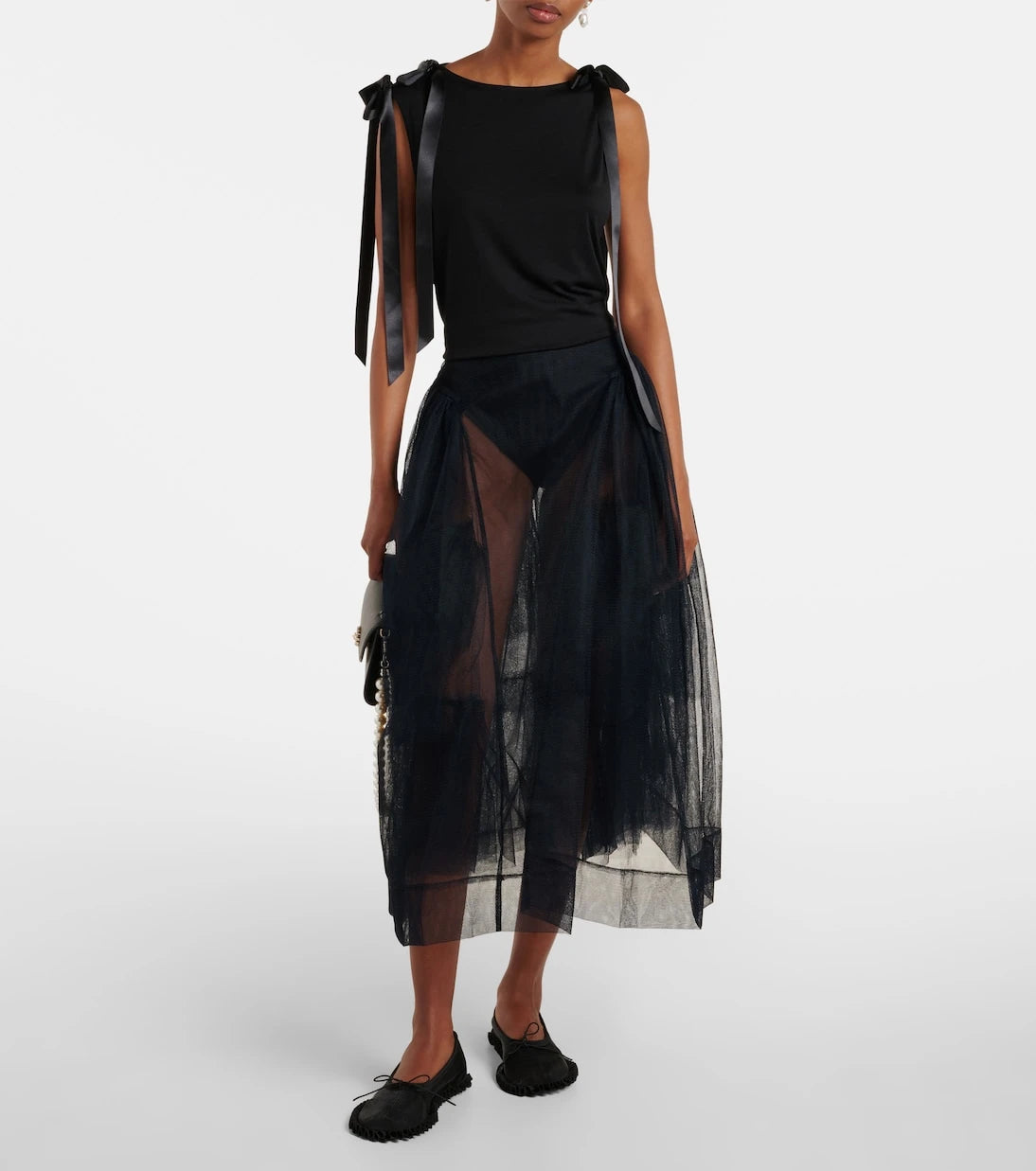 Simone Rocha - Tül midi etek