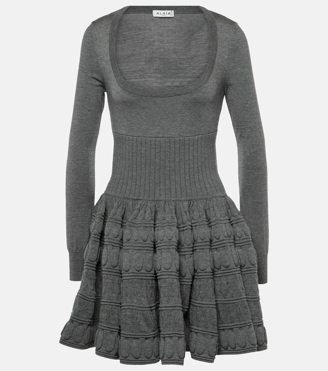 Alaïa - Wool-blend minidress