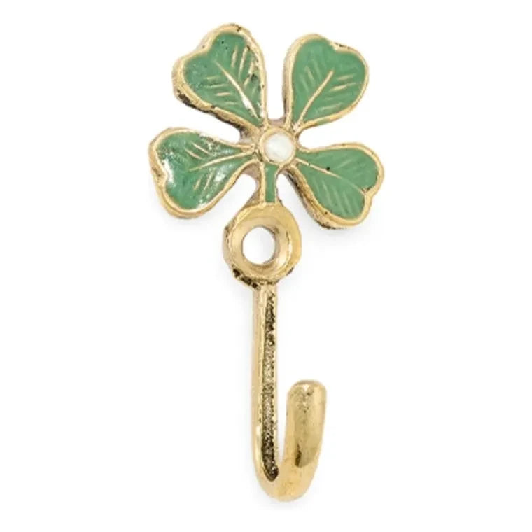 Doing Goods - Lucky Clover brass coat hook | Gold