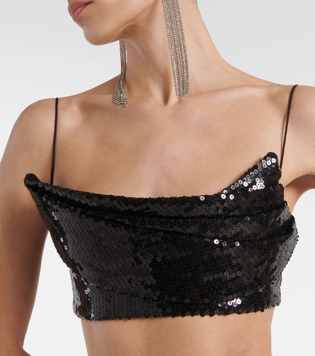 Alex Perry - Sequined crop top