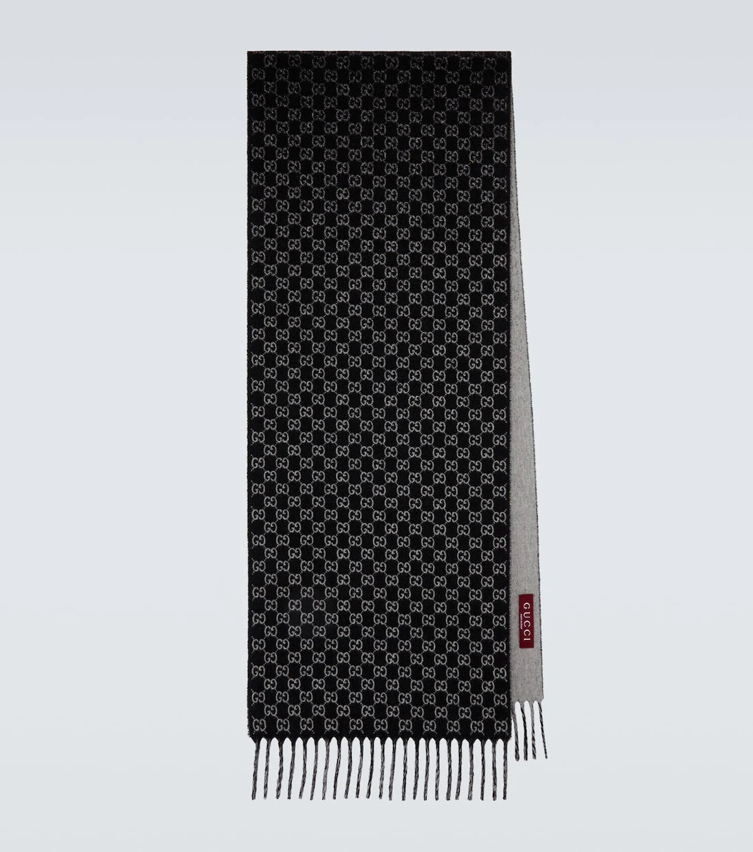 Gucci - GG wool and cashmere scarf