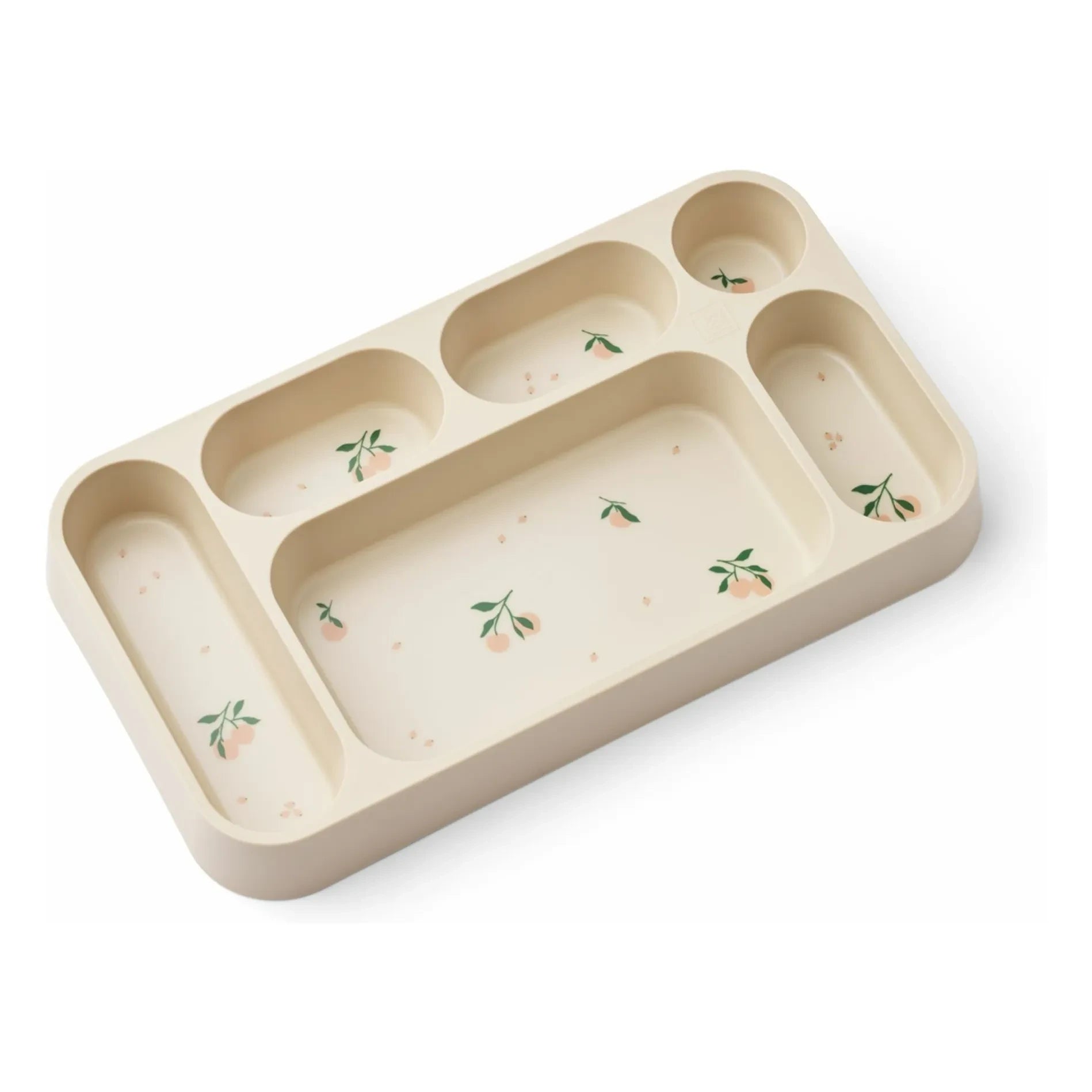 Liewood - Mosu compartmentalized plate | Peach/Sea shell