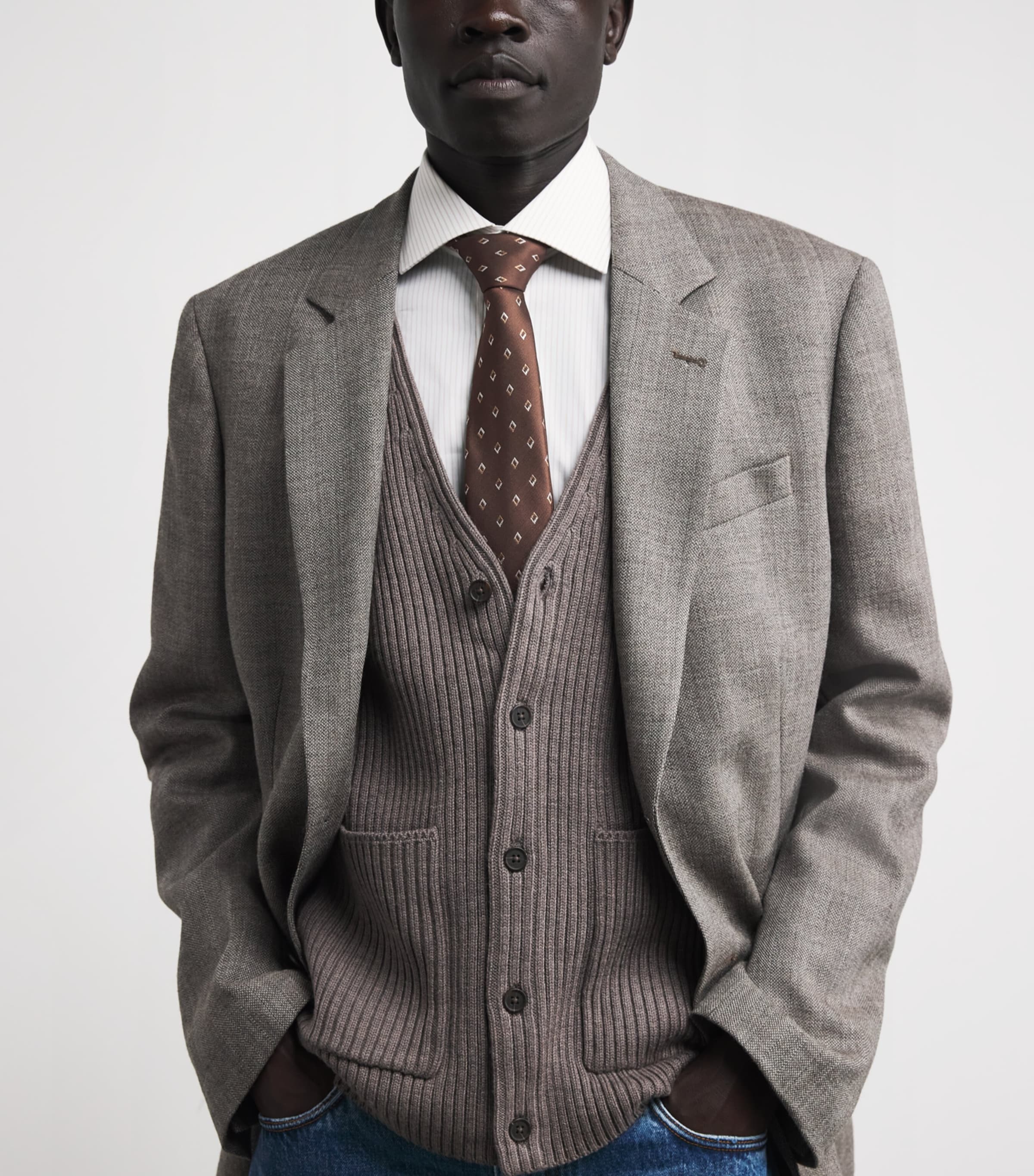 Silk Jacquard Diamond Tie