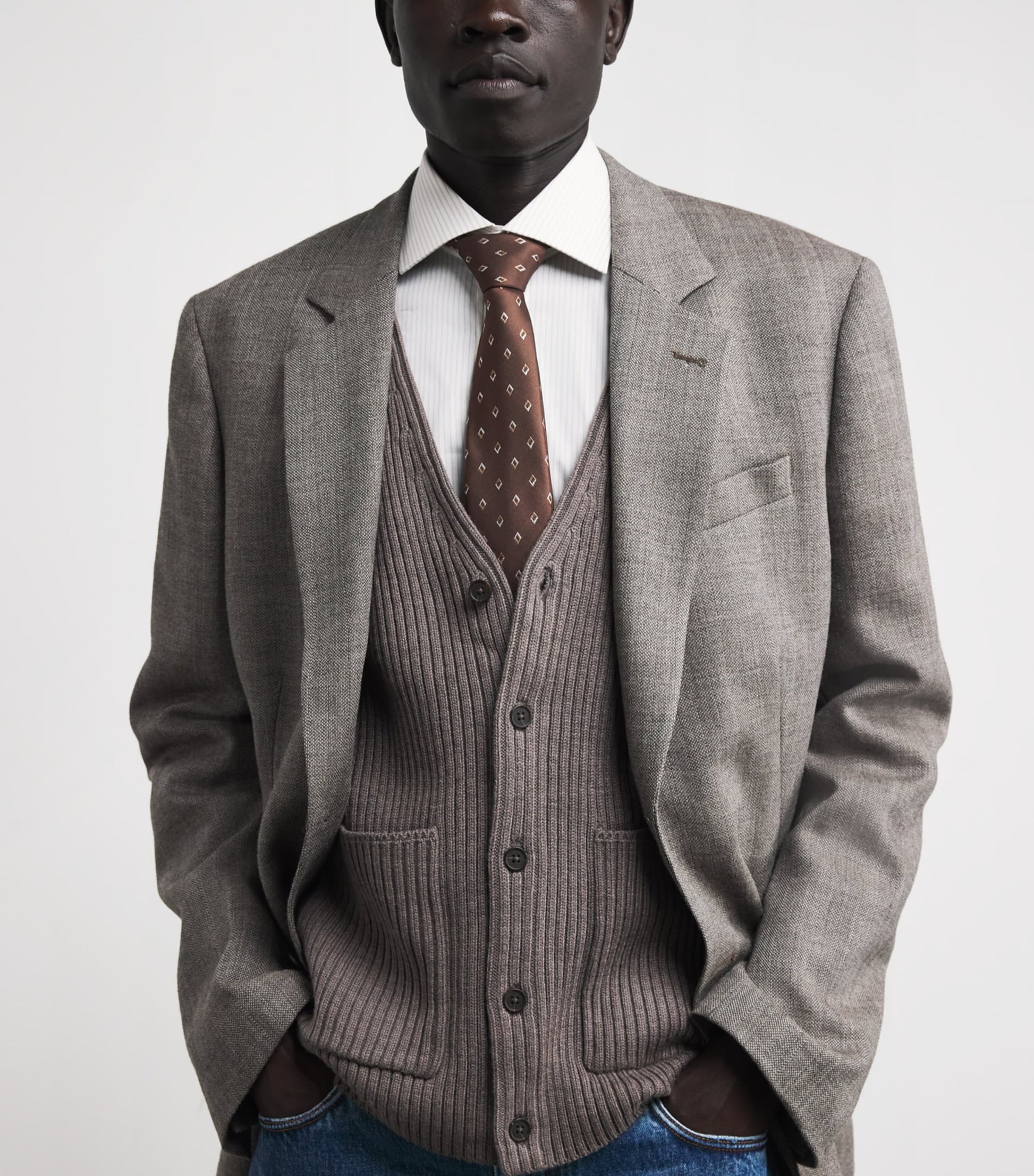 Silk Jacquard Diamond Tie