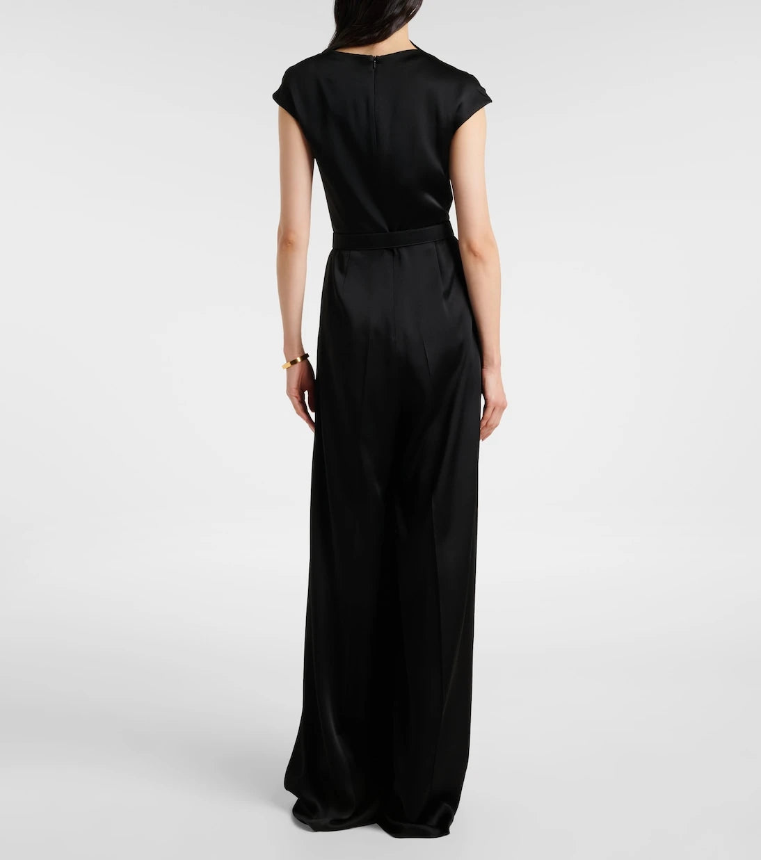 Max Mara - Vespa cutout satin jumpsuit