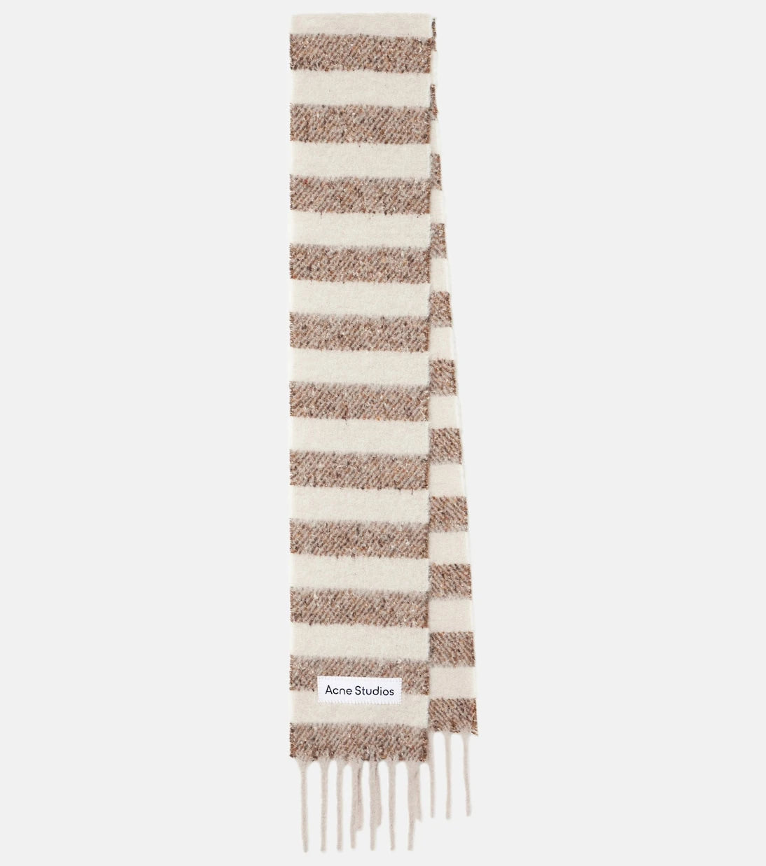 Acne Studios - وشاح مخطط من مزيج الصوف