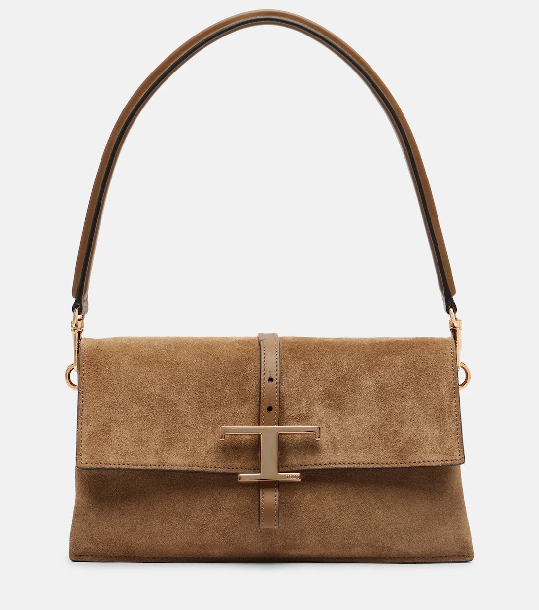 Tod's - T Timeless Small suede shoulder bag