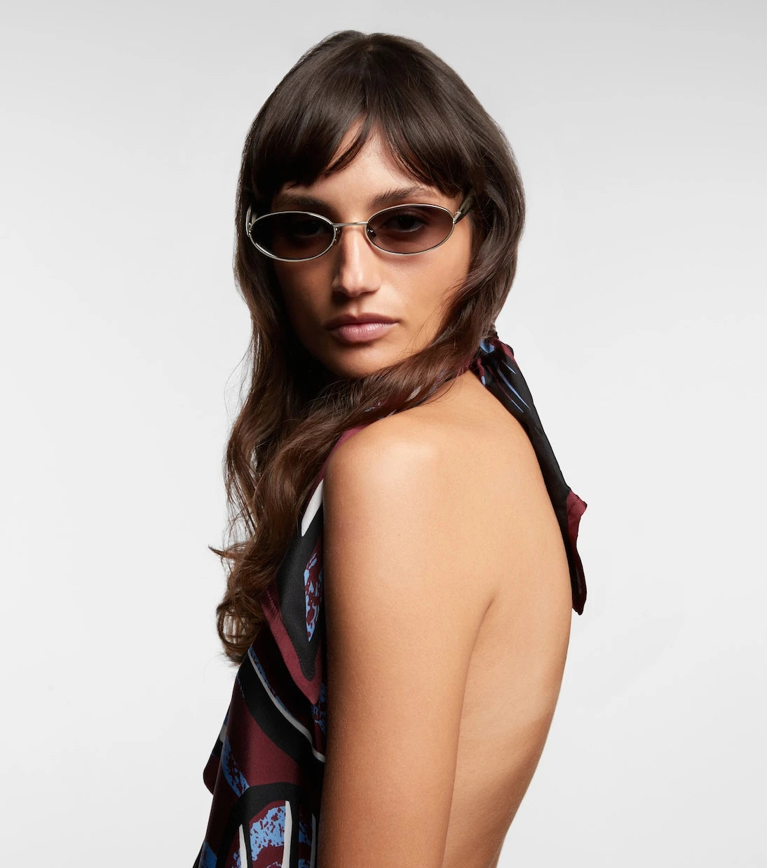 Bottega Veneta - Sardine oval sunglasses