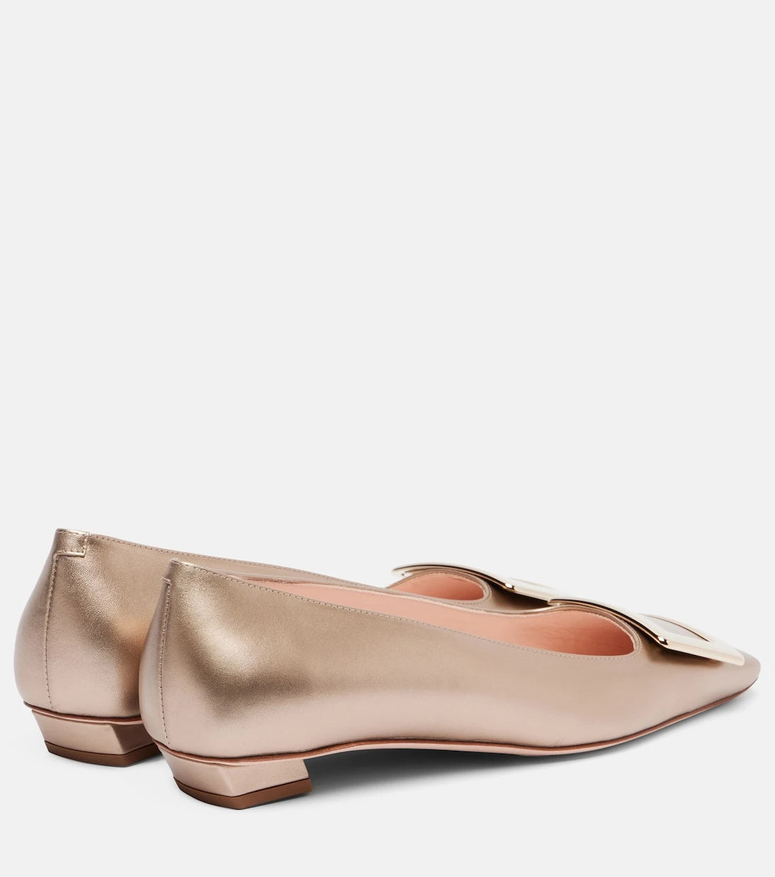 Roger Vivier - حذاء باليه "بيل فيفييه 25" الجلدي المسطح