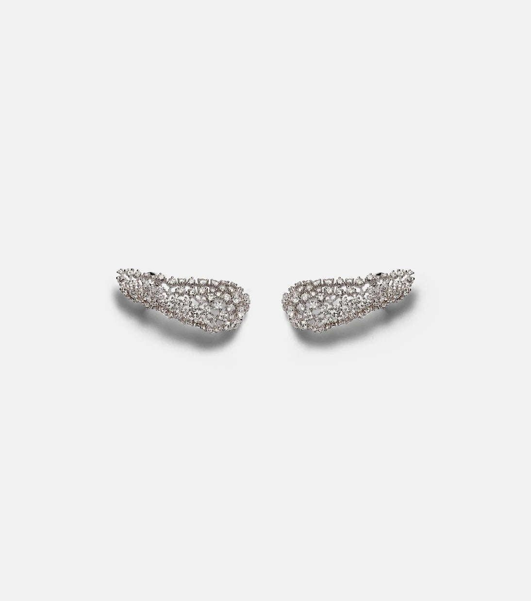 Ananya - Scatter 18kt white gold earrings with diamonds