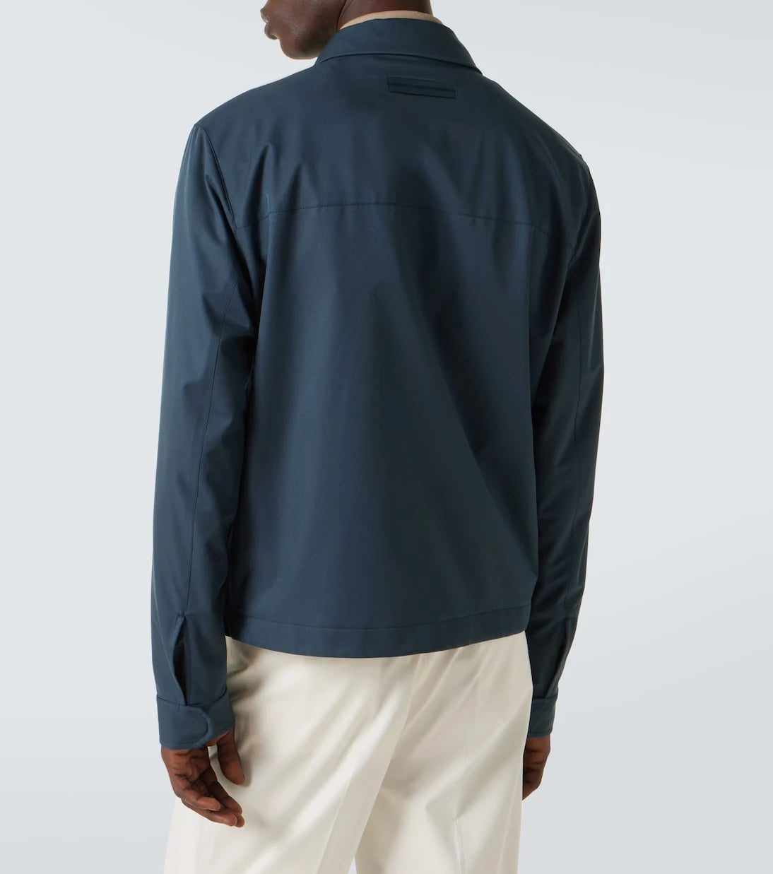 Zegna - Leather-trimmed blouson