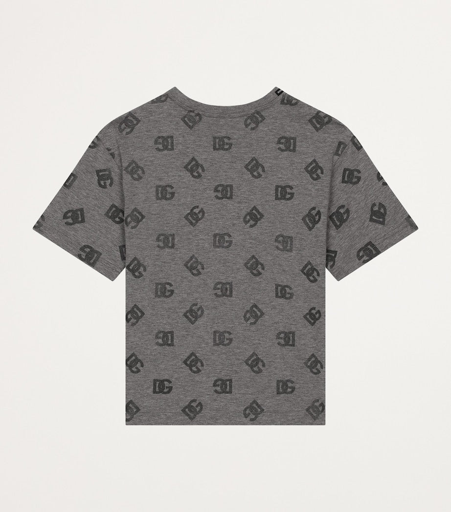 Dolce & Gabbana Kids Cotton Logo Print T-Shirt (8-12+ Years)