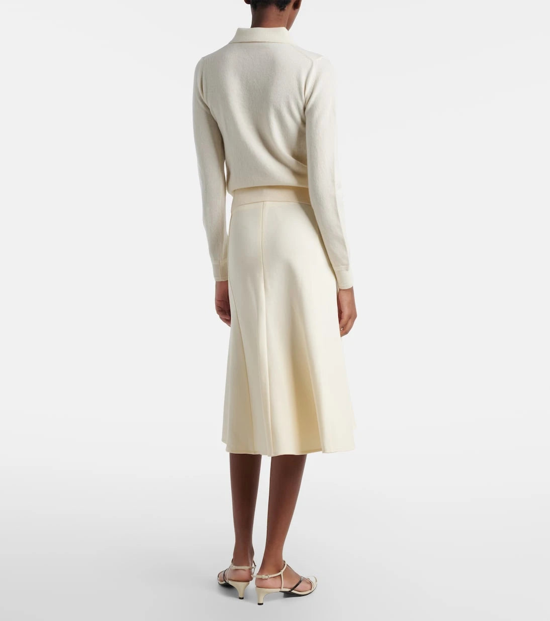 Jil Sander - High-rise midi skirt