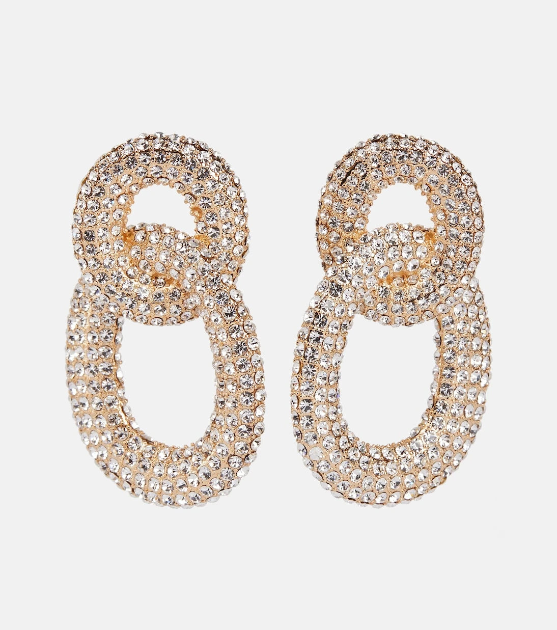 Self-Portrait - Crystal-embellished earrings