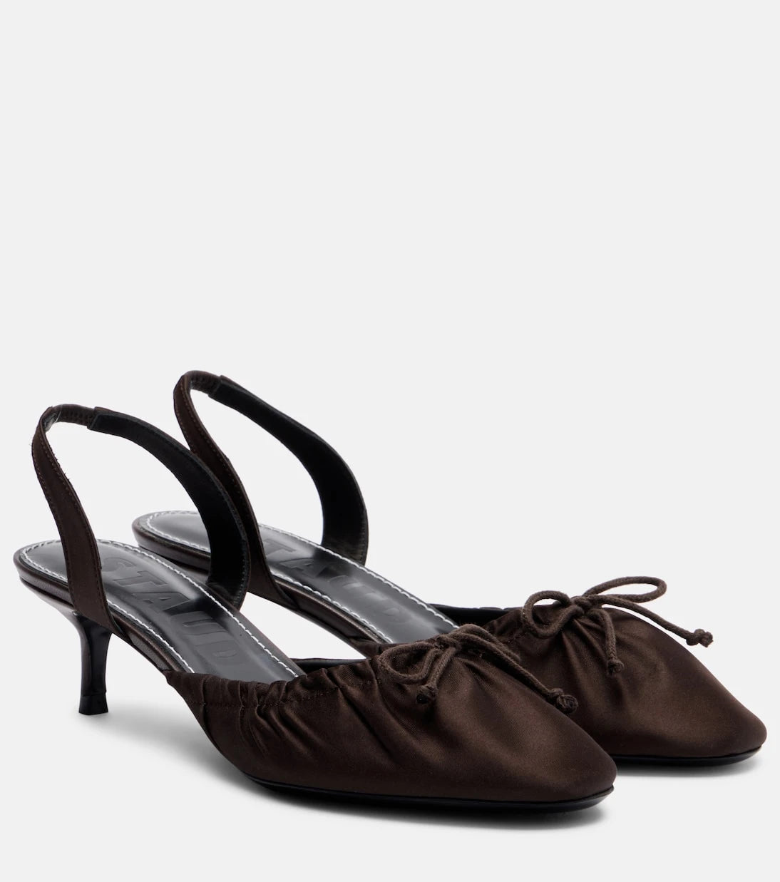 Staud - Alba satin slingback pumps
