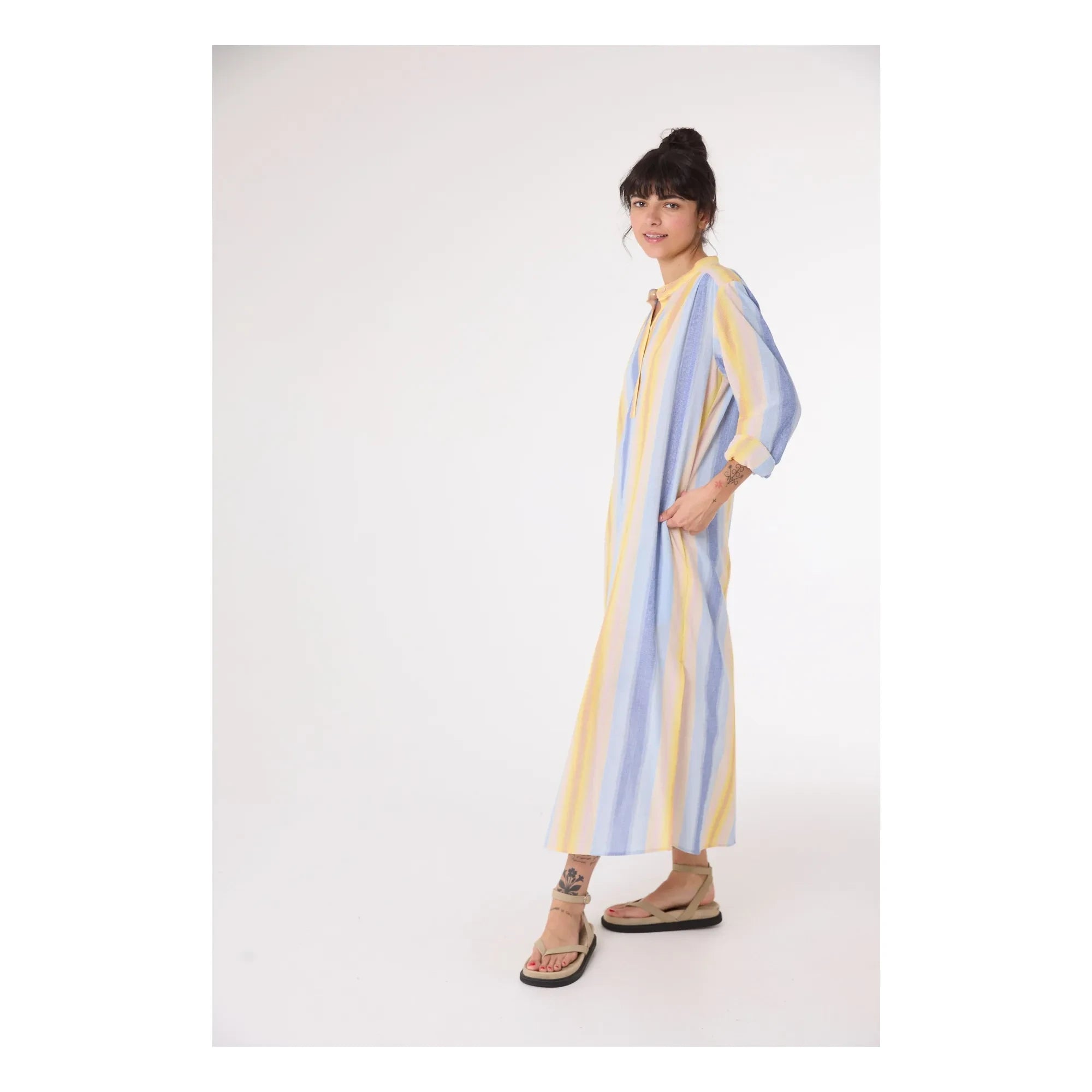 Sacrécoeur - Nina Cruz organic cotton dress | Blue