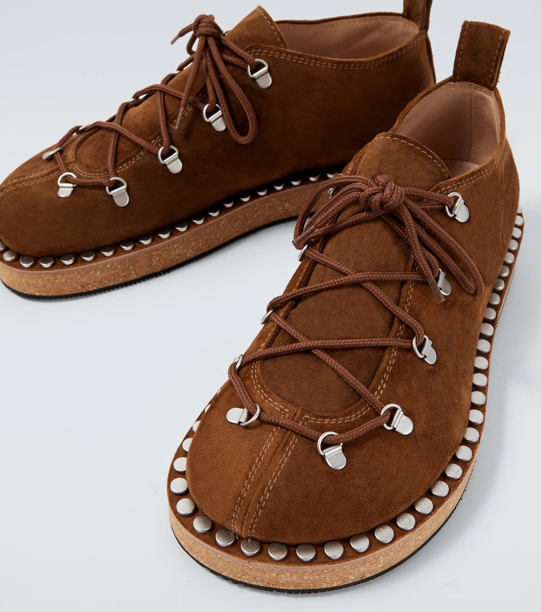 Loewe - Rivet studded suede shoes
