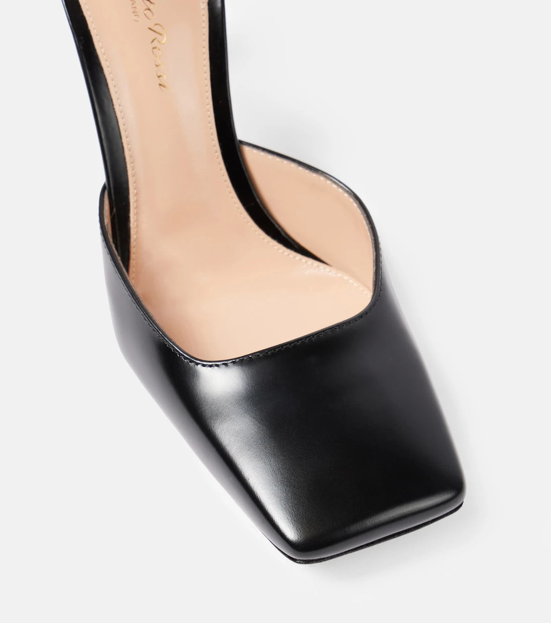 Gianvito Rossi - 95 polished leather slingback pumps