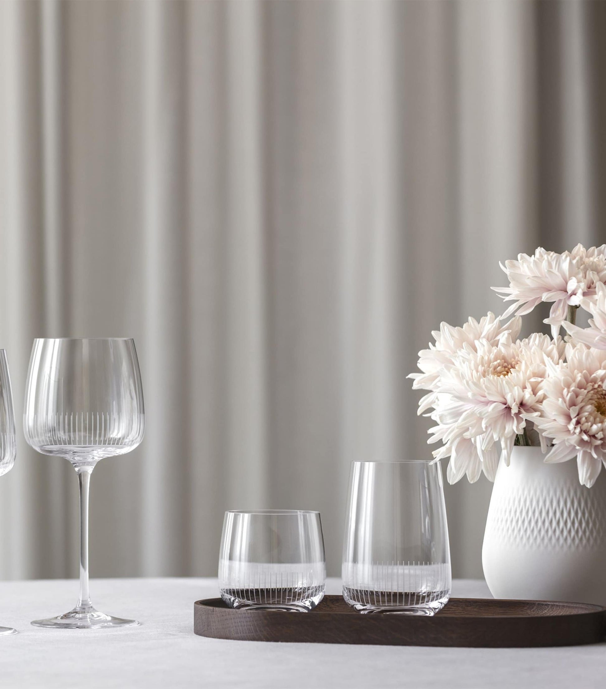 Set of 4 Crystal Afina Water Glasses (200ml)