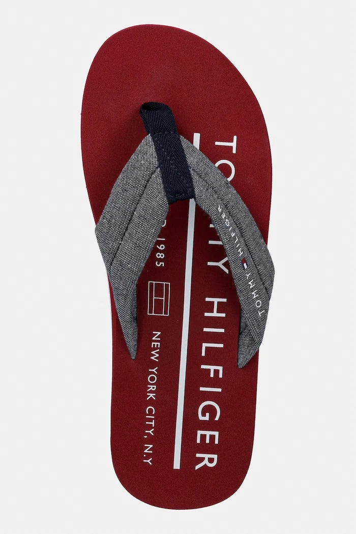 Tommy Hilfiger джапанки мъжки HILFIGER CHAMBRAY BEACH SANDAL