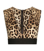 Dolce & Gabbana Multi Leopard Print Crop Top