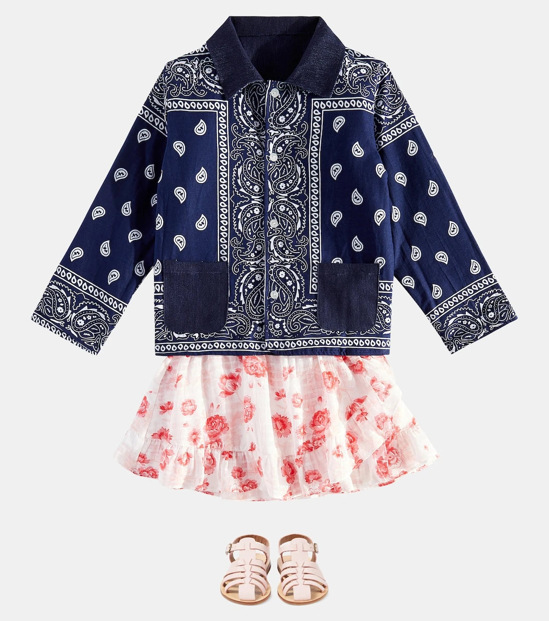 Tartine et Chocolat - x Arizona Love printed denim jacket