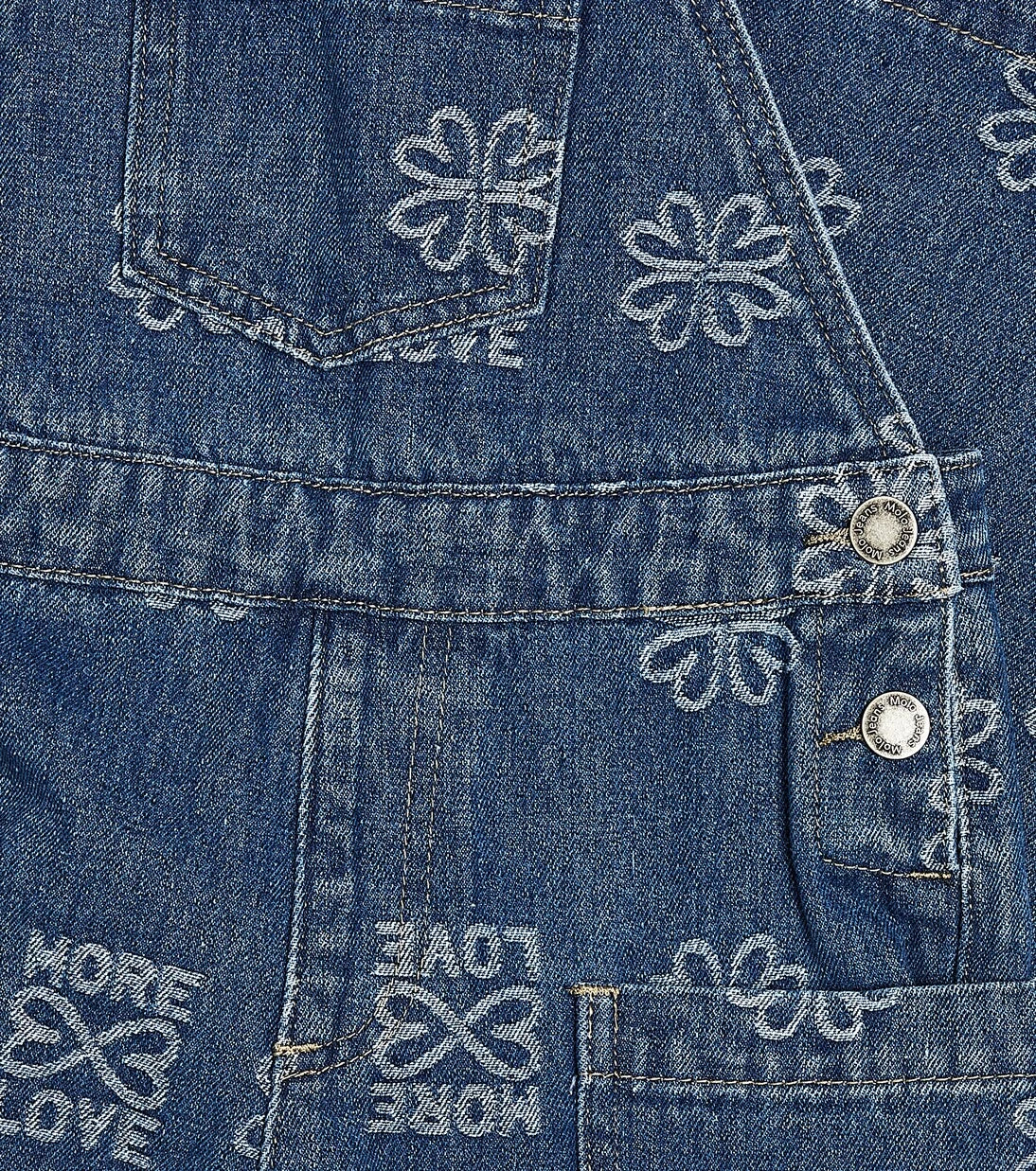 Molo - Amber embroidered denim overalls