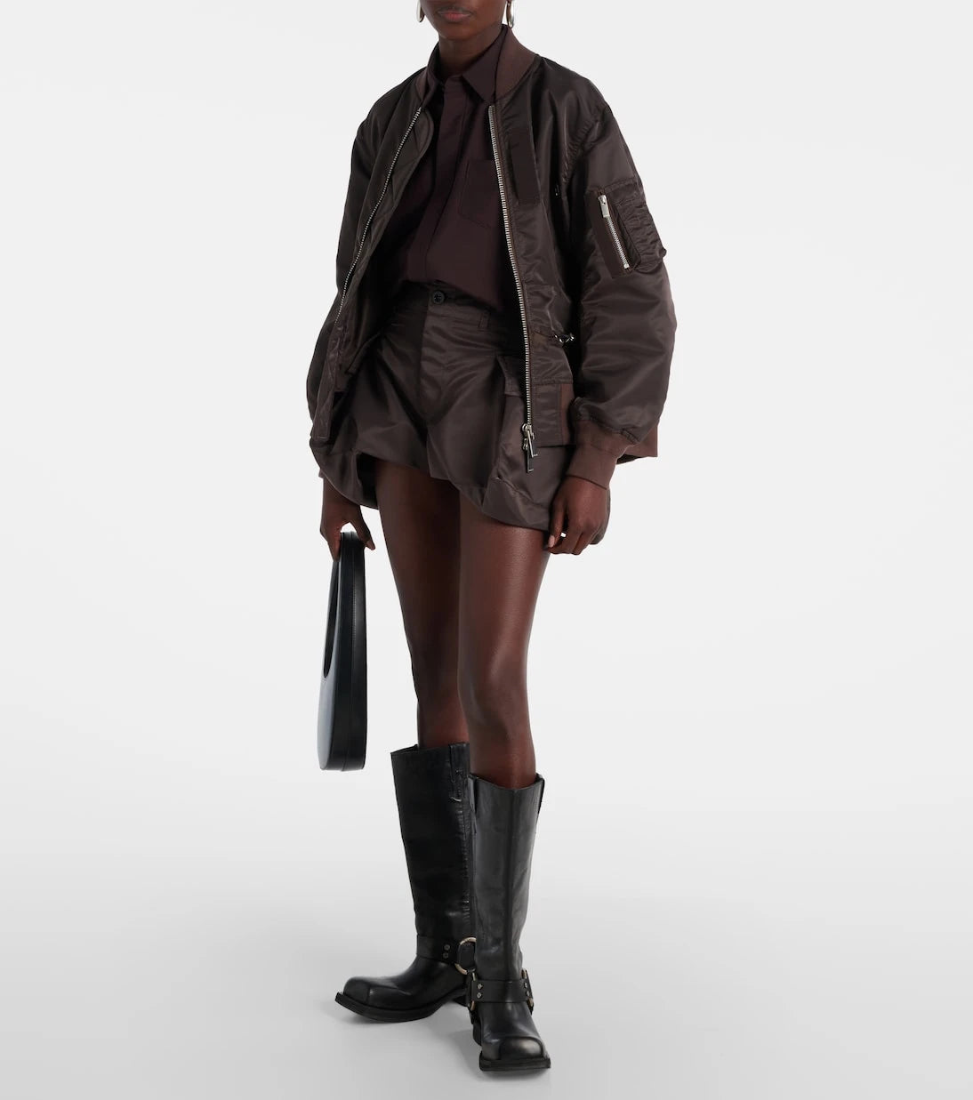Sacai - Technical twill cargo shorts
