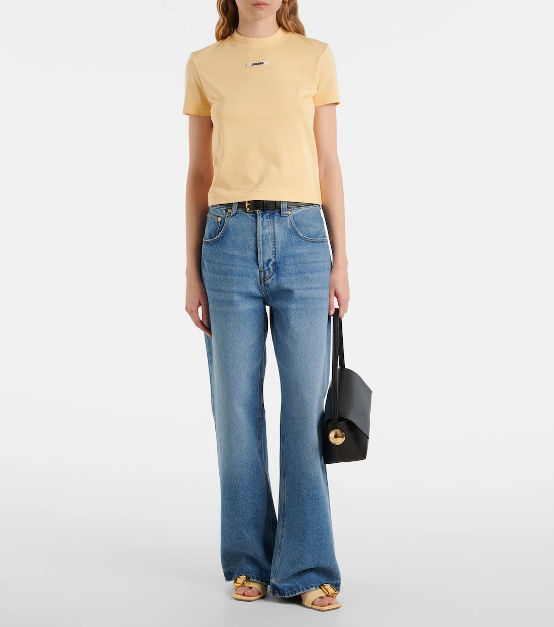 Jacquemus - تي شيرت من مزيج القطن والقروغرين