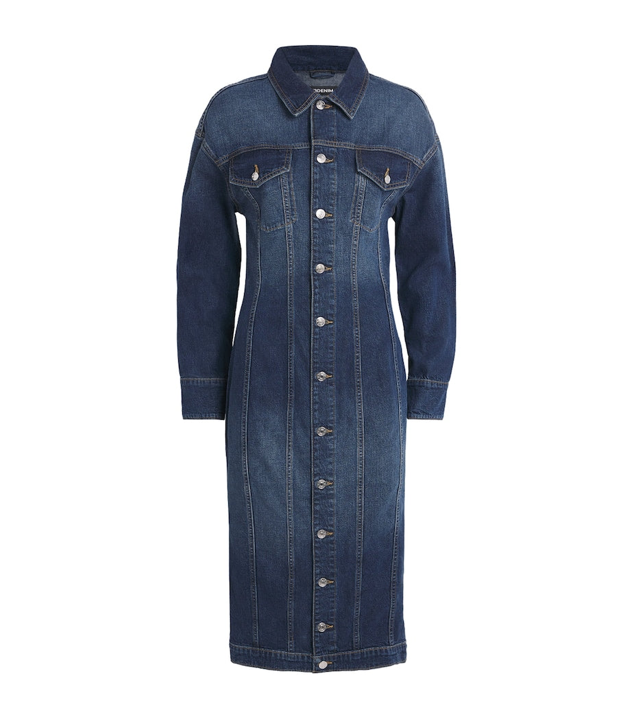 EB Denim Navy Denim Prima Mini Dress