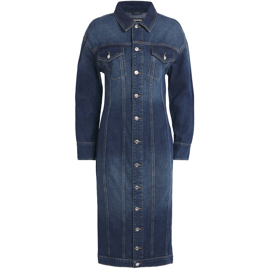 EB Denim Navy Denim Prima Mini Dress