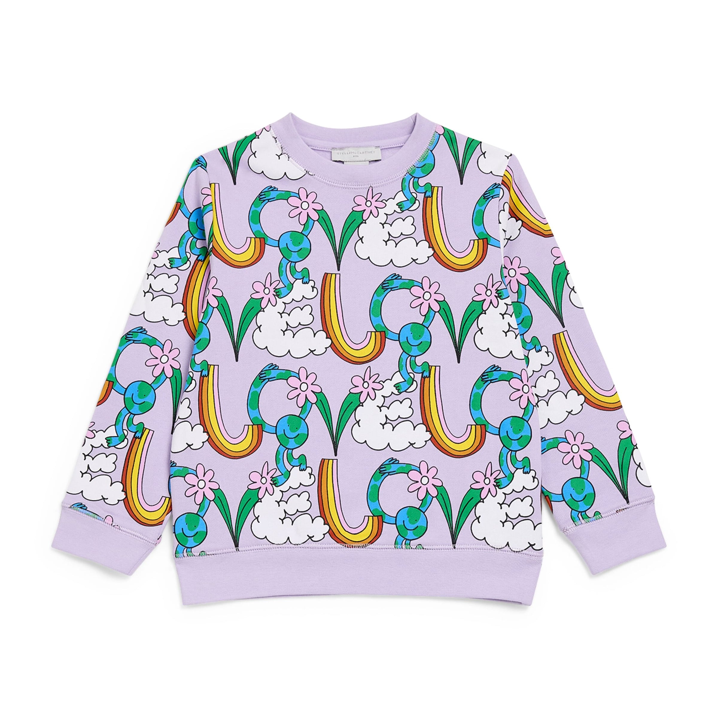 Stella McCartney Kids Cotton Earth Friends Sweatshirt (3-14+ Years)