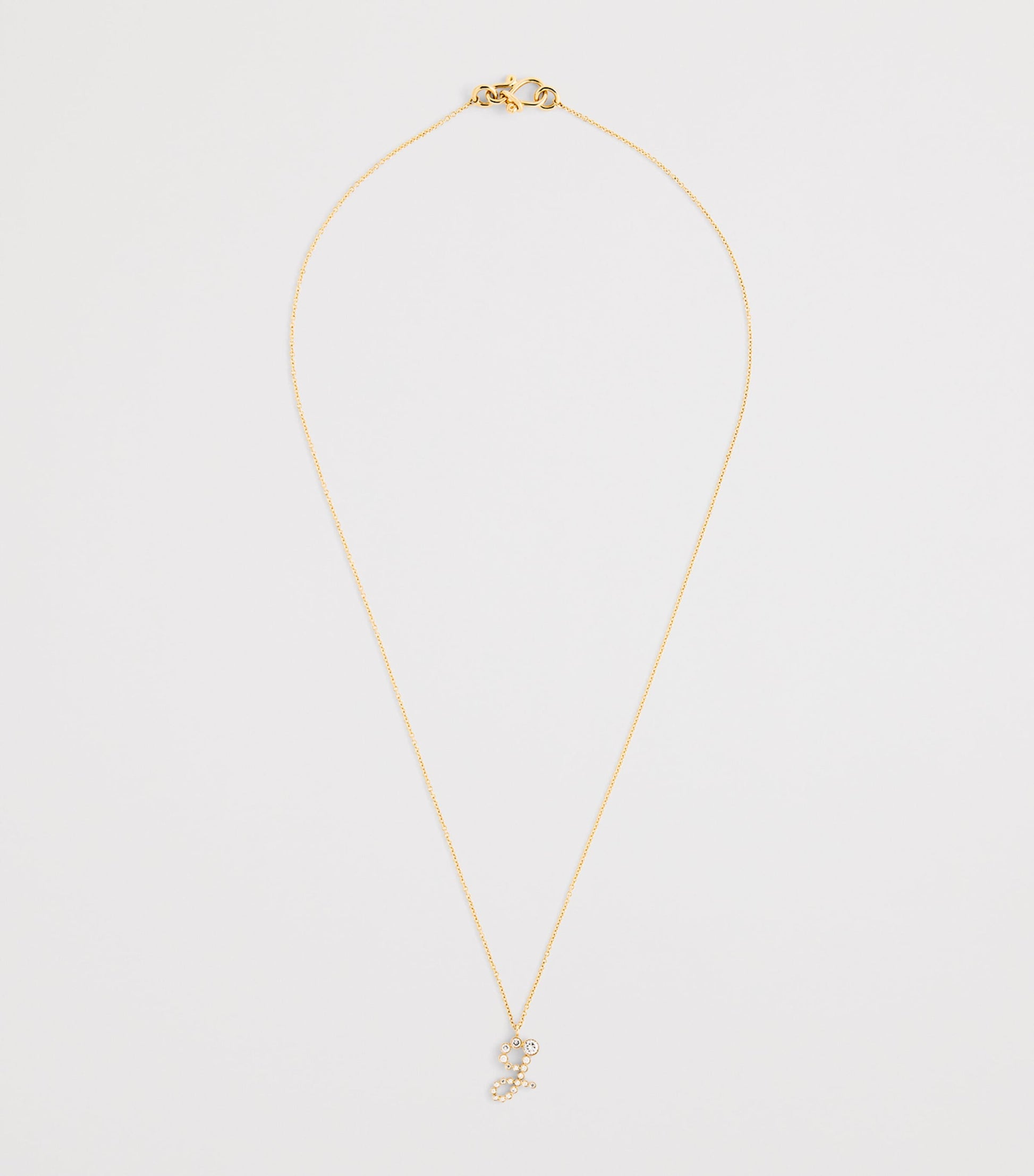 Sophie Bille Brahe Yellow Gold and Diamond Soprano 'G' Necklace