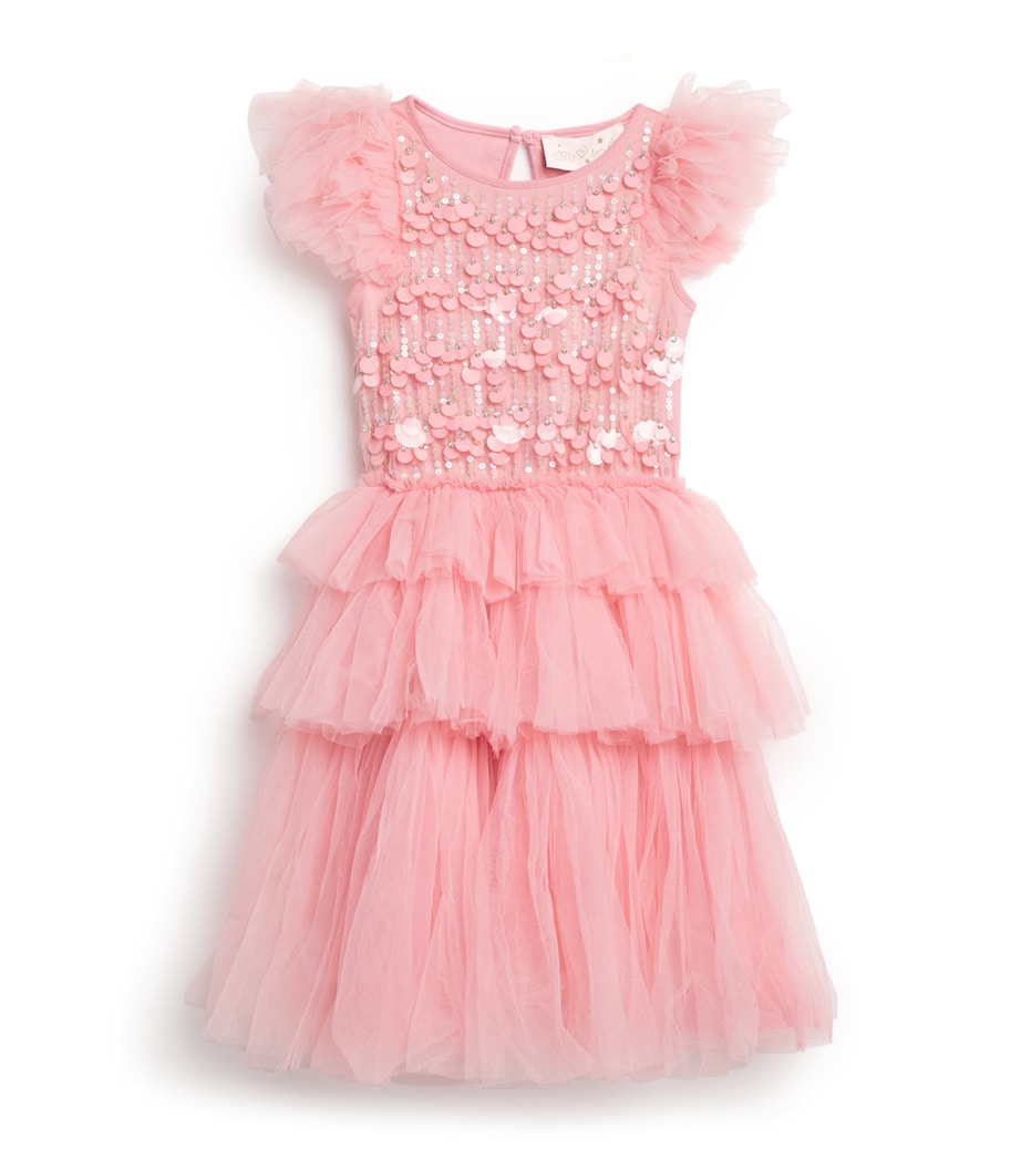 Tutu Du Monde Pink Tulle Embellished Daphne Dress (2-11 Years)