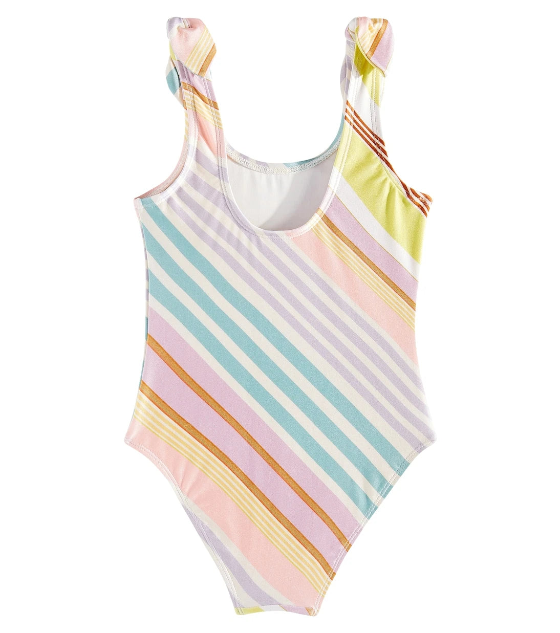 Zimmermann Kids - Halliday striped bow-detail swimsuit